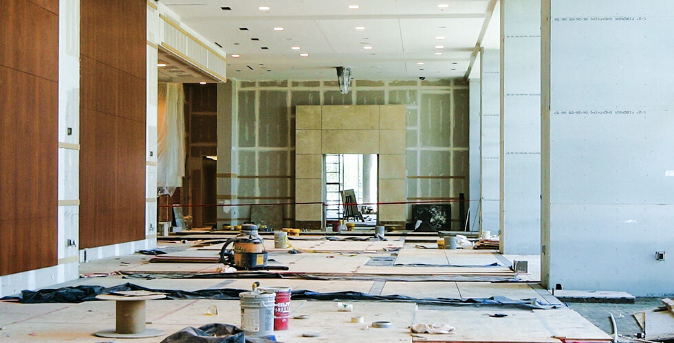 construction clean up mess